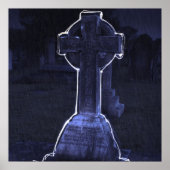 十字墓石ポスター ポスター (正面)