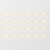 十字形の四角いタイル窓の固定 ウィンドウサイン (シート)