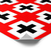 十字形パターン ポスター (角)