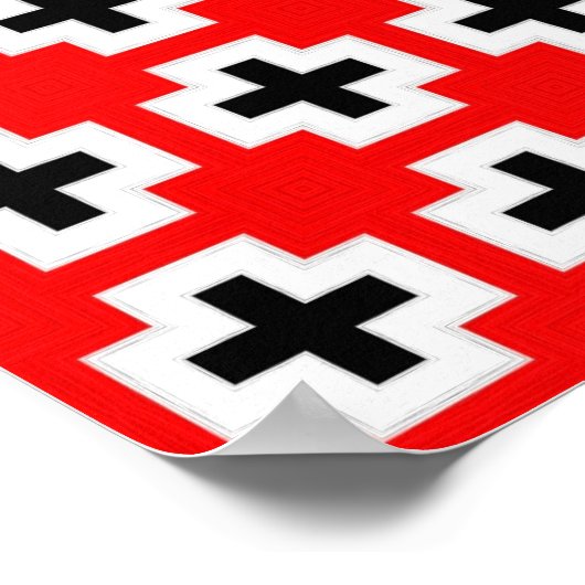 十字形パターン ポスター (角)