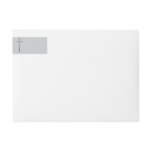 十字形銅線の折り返しラベル ラップアラウンドラベル (正面)