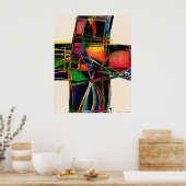 「十字形16」プリント ポスター (キッチン)