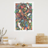 十字形9 ポスター (キッチン)