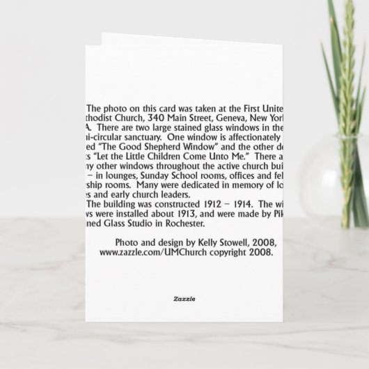 十字教会と星 シーズンカード (裏面)