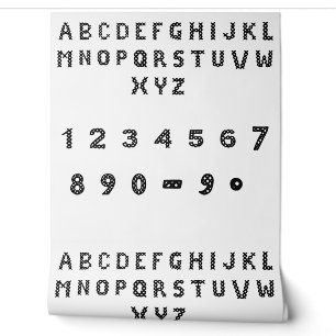 十字数字   黒いはっきりした数字のアート 壁紙