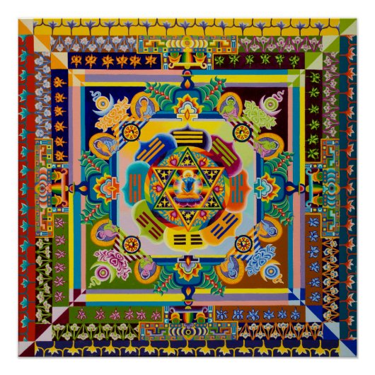 十字文化曼荼羅 ポスター (正面)