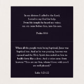 十字暗紫色の折り畳みブシンと鳩 名刺 (内部フラット)