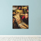 十字架から降下す離れる手盤 キャンバスプリント (インサイチュ (ウッドフロア))