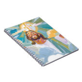 十字架でイエス白熱［赤熱］光を放つ様を幸せ ノートブック (右側)