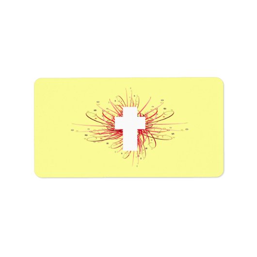 十字架で喜び！ ラベル (正面)