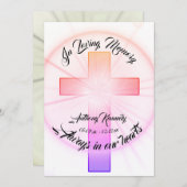 十字架で思い出を愛して 招待状 (正面/裏面)