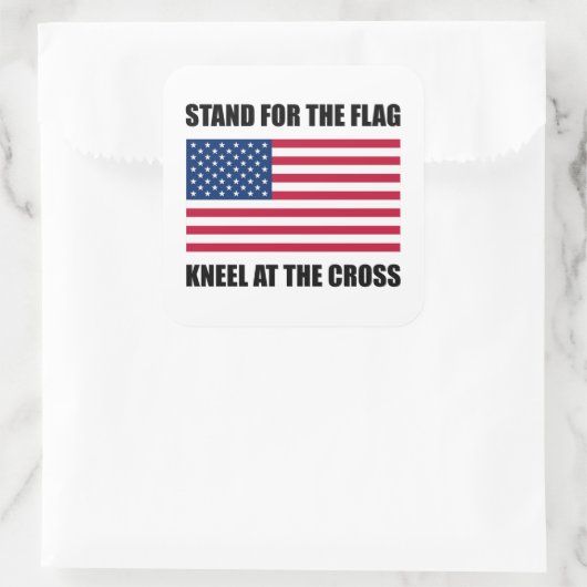 十字架で旗を練るためのスタンド スクエアシール (バッグ)