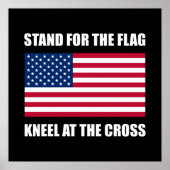 十字架で旗を練るためのスタンド ポスター (正面)