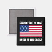 十字架で旗を練るためのスタンド マグネット (正面/裏面)