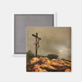 十字架で死んだイエス マグネット (正面/裏面)