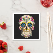 十字架で死んだ砂糖スカルの日 スタンダードカクテルナプキン (インサイチュ)