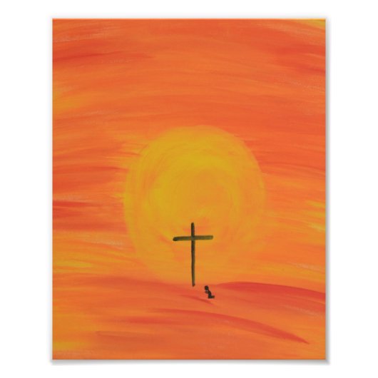 十字架で私に会う フォトプリント            (正面)