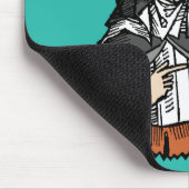 十字架で覆われたハートを持つシエナの聖キャサリン マウスパッド (コーナー)