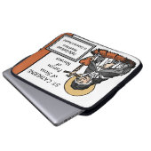 十字架で覆われたハートを持つシエナの聖キャサリン ラップトップスリーブ (正面下部)