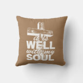 十字架で魂を入れるのはいいことだ クッション (裏面)