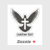 十字架で鳩 シール (シート)