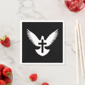 十字架で鳩 スタンダードカクテルナプキン (インサイチュ)