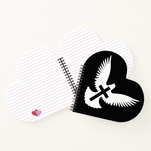 十字架で鳩 ノートブック (内部)