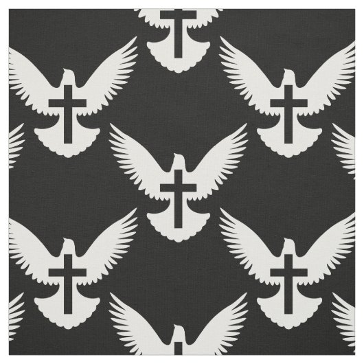 十字架で鳩 ファブリック (見本)