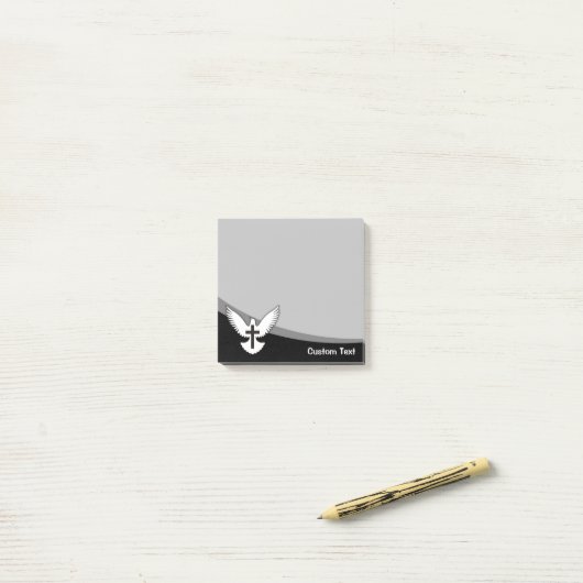 十字架で鳩 ポストイット (デスク上)