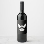十字架で鳩 ワインラベル (正面)