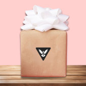 十字架で鳩 三角形シール