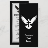 十字架で鳩 招待状 (正面/裏面)