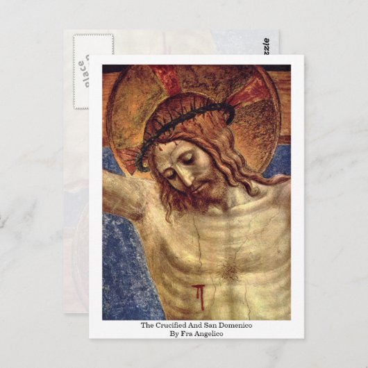 十字架とサンドメニコbyフラアンジェリコ ポストカード (正面/裏面)