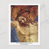 十字架とサンドメニコbyフラアンジェリコ ポストカード (正面)