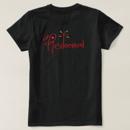 十字架とハートで救われたキリスト教 Tシャツ