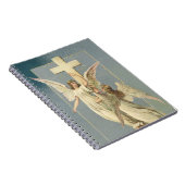 十字架とビクトリアンの天使たち、ヴィンテージのイースター ノートブック (右側)