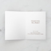 十字架とユリでこのイースターカードをパーソナライズ サンキューカード (内部)