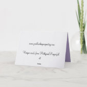 十字架とユリのイースターカード シーズンカード (裏面)