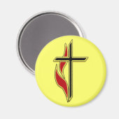 十字架と炎 マグネット (正面/裏面)