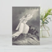 十字架と王冠のクリスチャン記号 サンキューカード (スタンド正面)