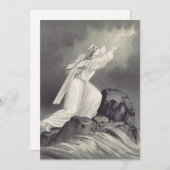 十字架と王冠のクリスチャン記号 サンキューカード (正面/裏面)