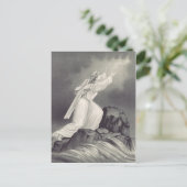 十字架と王冠のクリスチャン記号 ポストカード (スタンド正面)