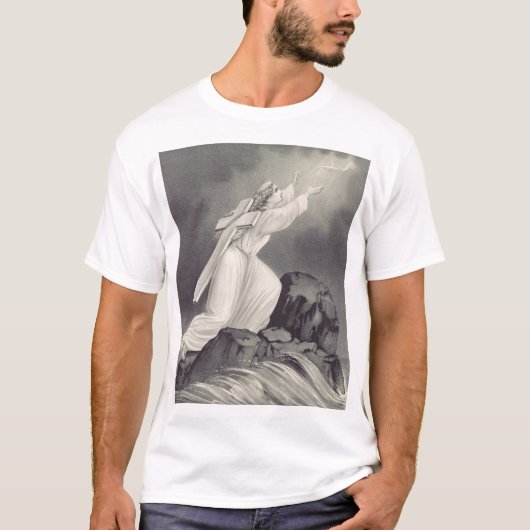 十字架と王冠のクリスチャン記号 Tシャツ (正面)