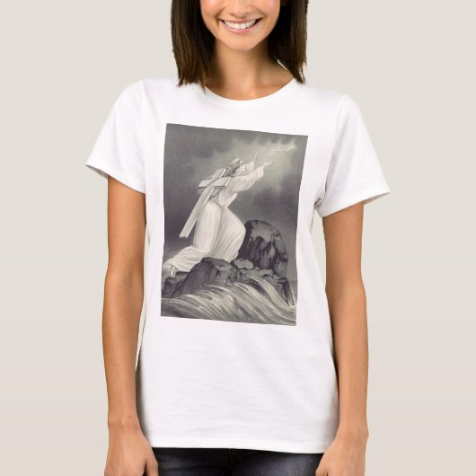 十字架と王冠のクリスチャン記号 Tシャツ (正面)
