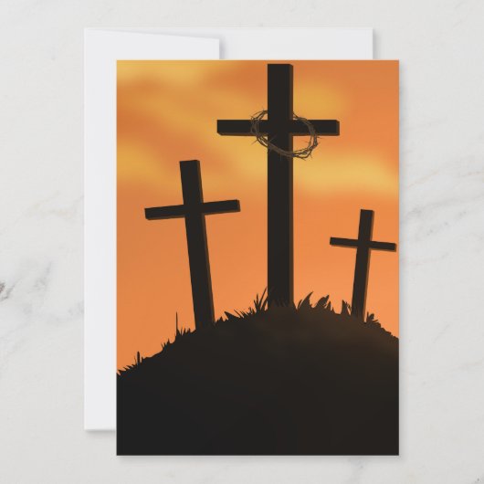 十字架と王冠 – イースター シーズンカード (正面)