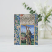 十字架と球体を持つキリスト ポストカード (スタンド正面)