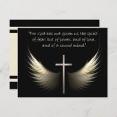 十字架と聖なる書物、 経典の聖霊の翼 (正面/裏面)