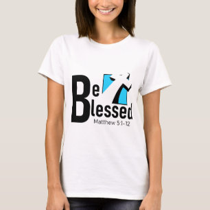 十字架と聖書で祝福される女性用Tシャツ Tシャツ
