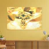 十字架と聖書の引用文 – キリスト教 キャンバスプリント (インサイチュ (リビング))