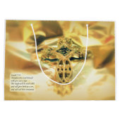 十字架と聖書の引用文 – キリスト教 ラージペーパーバッグ (裏面)